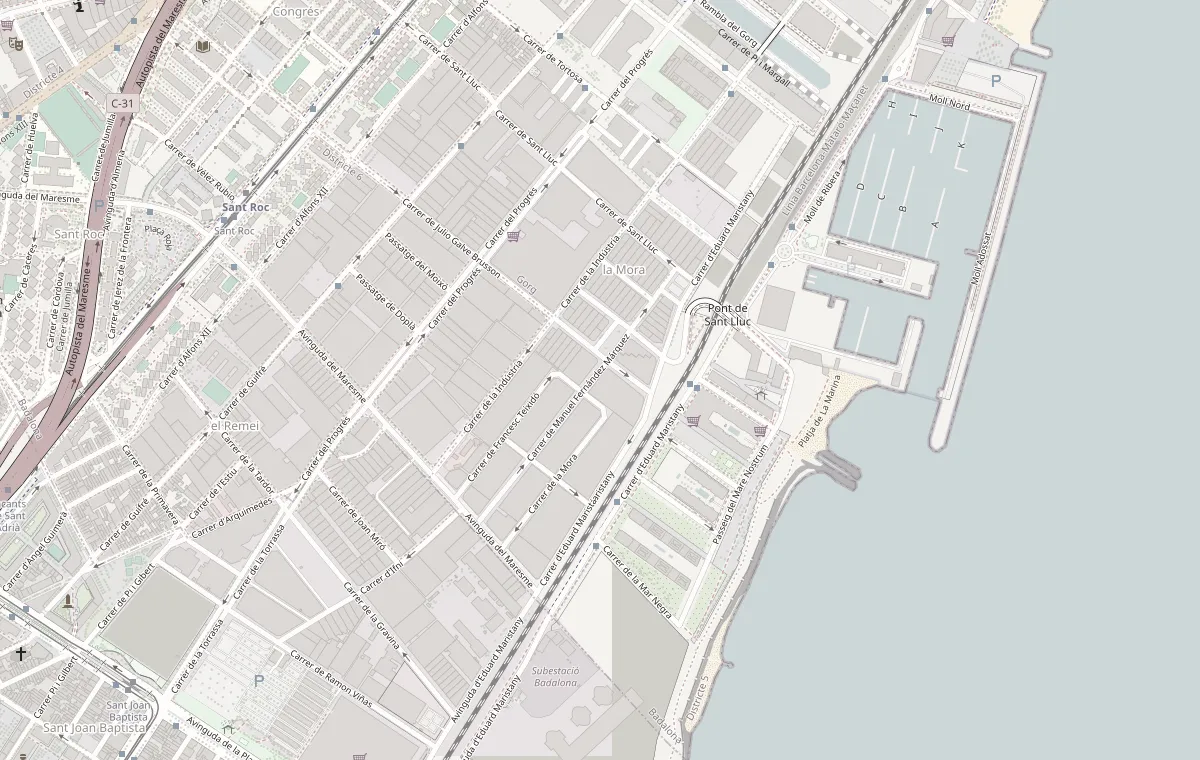 门店位置地图：C/ Manuel Fernández Márquez, 70 BAJO, 08918 Badalona (Barcelona)